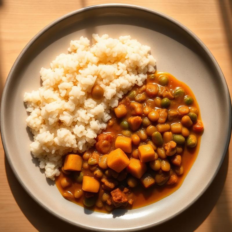 Ndengu stew served with ugali.